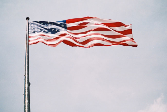 New York - Liberty Island flag